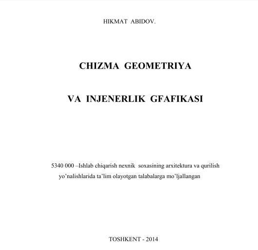 Chizma geometriya va injenerlik grafikasi
