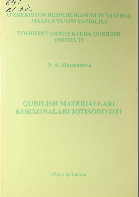 Qurilish materiallari korxonalari iqtisodiyoti