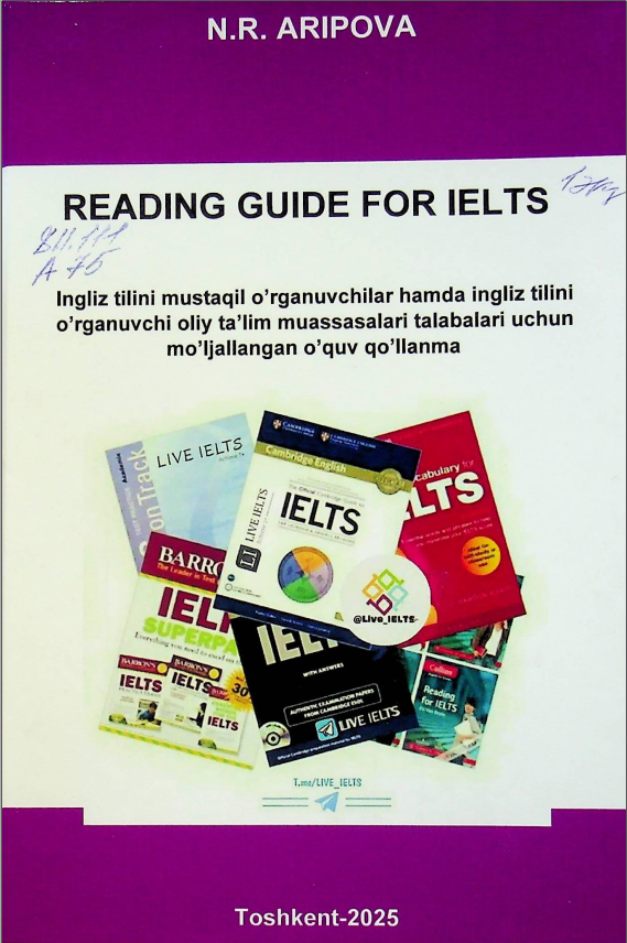 Ielts uchun o'qish qo'llanmasi