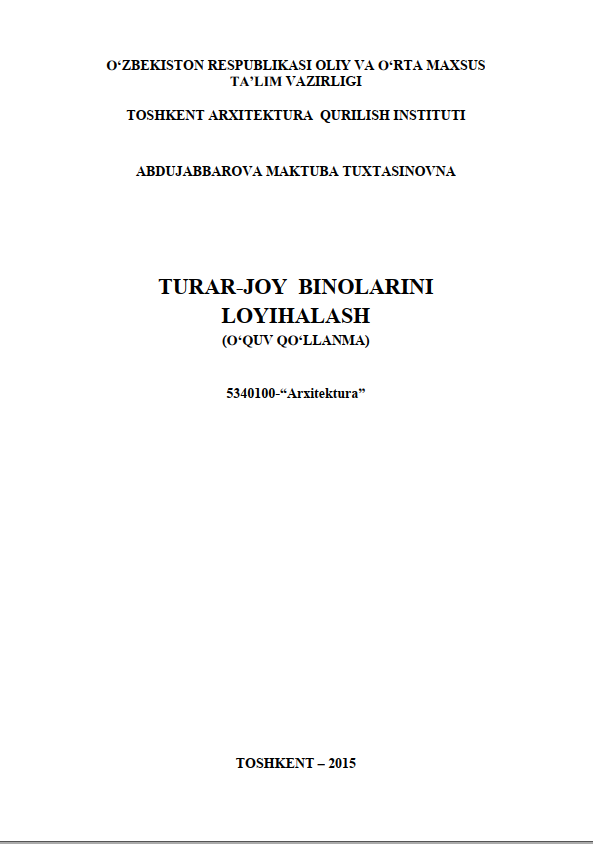 Turar-joy binolarini loyihalash
