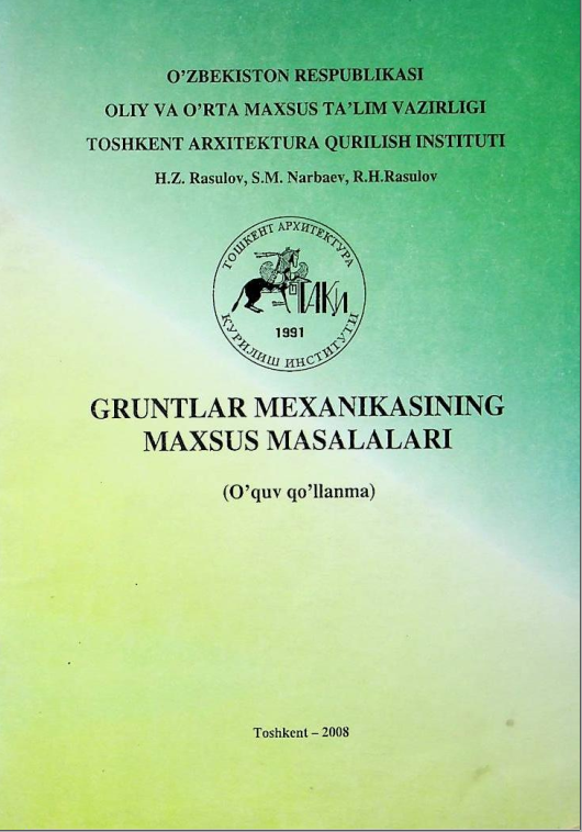 Gruntlar mexanikasining maxsus masalalari