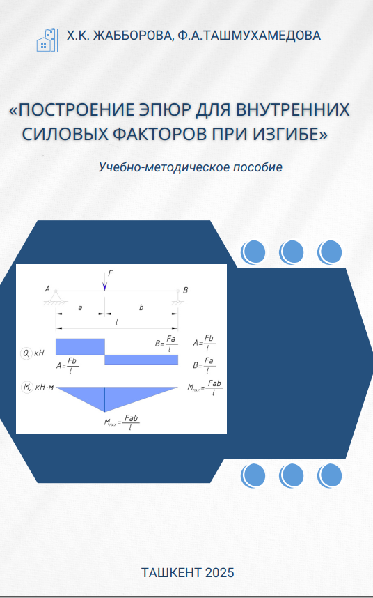 Bükme paytida ichki kuch omillari uchun diagrammalarni qurish