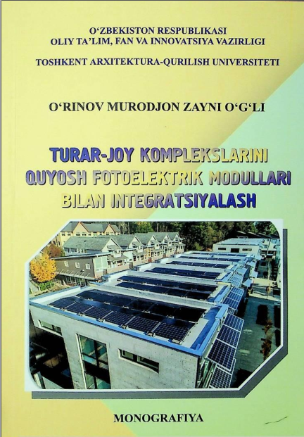 Turar-joy komplekslarini quyosh fotoelektrik modullari bilan integratsiyalash